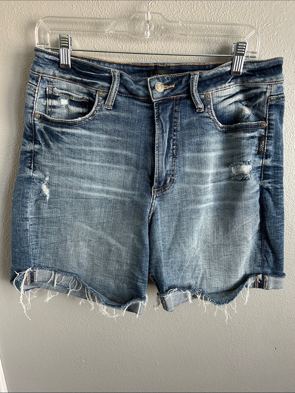 Silver Jeans Company Distressed Denim Shorts